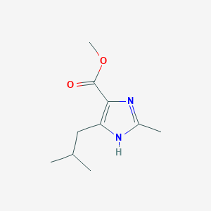 molecular formula C10H16N2O2 B1416524 methyl 4-isobutyl-2-methyl-1H-imidazole-5-carboxylate CAS No. 1150617-77-8