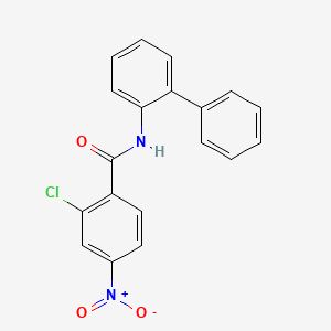 molecular formula C19H13ClN2O3 B14165275 N-(biphenyl-2-yl)-2-chloro-4-nitrobenzamide CAS No. 5345-08-4