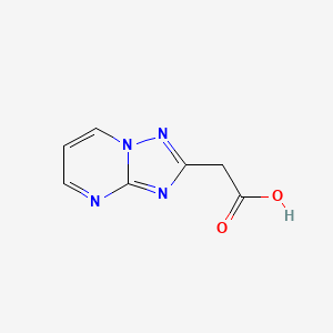 molecular formula C7H6N4O2 B1416530 [1,2,4]Triazolo[1,5-a]pyrimidin-2-ylacetic acid CAS No. 716362-08-2