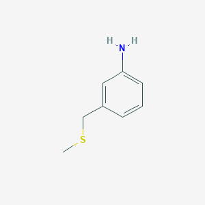 molecular formula C8H11NS B1416536 3-[(Methylsulfanyl)methyl]aniline CAS No. 90607-33-3