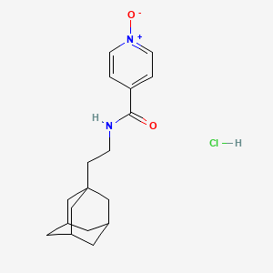 molecular formula C18H25ClN2O2 B14165374 N-(2-(1-Adamantyl)ethyl)isonicotinamide 1-oxide hydrochloride CAS No. 61876-39-9