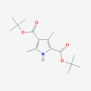 molecular formula C16H25NO4 B1416538 二叔丁基 3,5-二甲基-1H-吡咯-2,4-二甲酸酯 CAS No. 94461-44-6