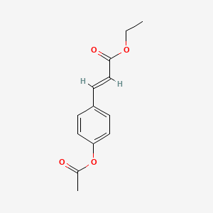 molecular formula C13H14O4 B14165385 Ethyl 3-(4-acetoxyphenyl)acrylate CAS No. 25743-64-0