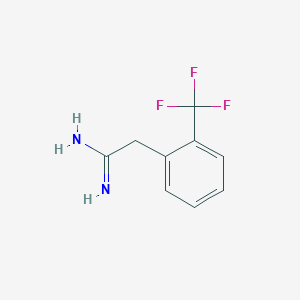 molecular formula C9H9F3N2 B1416540 2-(2-Trifluoromethyl-Phenyl)-Acetamidine CAS No. 903094-74-6