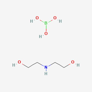 molecular formula C4H14BNO5 B14165406 Diethanolamine borate CAS No. 90268-17-0