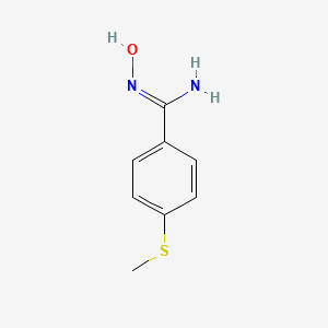 molecular formula C8H10N2OS B1416542 4-甲硫基苯甲酰胺肟 CAS No. 500024-30-6