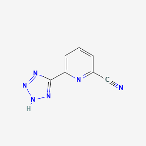 molecular formula C7H4N6 B14165451 6-(2H-Tetrazol-5-YL)picolinonitrile 