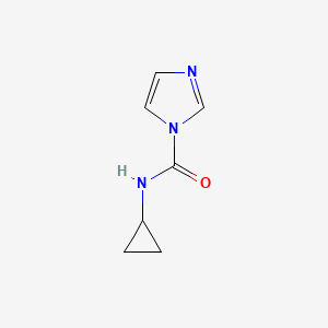 molecular formula C7H9N3O B1416546 N-Cyclopropyl-1-imidazolecarboxamide CAS No. 1033090-34-4