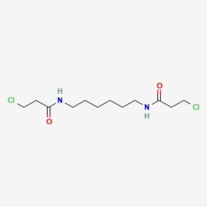 molecular formula C12H22Cl2N2O2 B14165469 N,N'-hexane-1,6-diylbis(3-chloropropanamide) CAS No. 54378-03-9