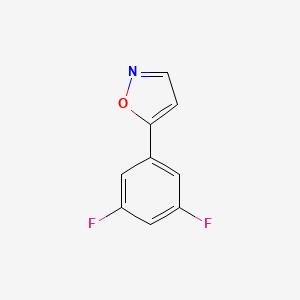 molecular formula C9H5F2NO B1416550 5-(3,5-Difluorophenyl)isoxazole CAS No. 874800-58-5
