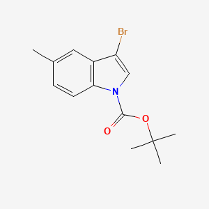 molecular formula C14H16BrNO2 B1416551 叔丁基 3-溴-5-甲基-1H-吲哚-1-羧酸酯 CAS No. 914349-24-9