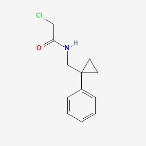 molecular formula C12H14ClNO B1416553 2-氯-N-[(1-苯基环丙基)甲基]乙酰胺 CAS No. 1087792-01-5