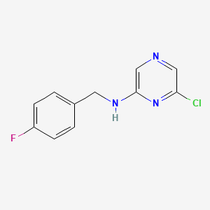 molecular formula C11H9ClFN3 B1416557 N-(4-fluorobenzyl)-6-chloropyrazin-2-amine CAS No. 629670-16-2