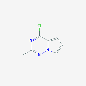 molecular formula C7H6ClN3 B1416559 4-Chloro-2-methylpyrrolo[2,1-f][1,2,4]triazine CAS No. 1150617-75-6