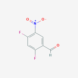 molecular formula C7H3F2NO3 B1416562 2,4-Difluoro-5-nitrobenzaldehyde CAS No. 127228-77-7