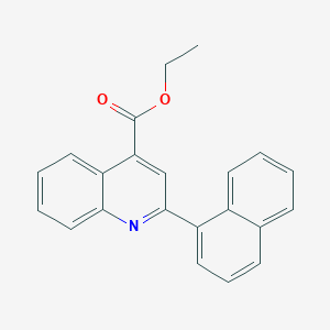 molecular formula C22H17NO2 B14165633 Ethyl 2-(naphthalen-1-yl)quinoline-4-carboxylate CAS No. 6318-00-9