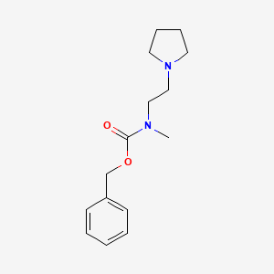 molecular formula C15H22N2O2 B1416566 1-Pyrrolidin-2-(N-Cbz-N-methyl)amino-ethane CAS No. 886362-96-5