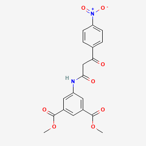 molecular formula C19H16N2O8 B1416567 Dimethyl 5-([3-(4-nitrophenyl)-3-oxopropanoyl]amino)isophthalate CAS No. 94259-00-4