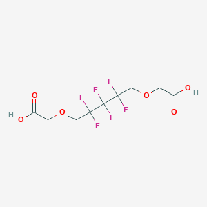 molecular formula C9H10F6O6 B14165715 2,2'-[(2,2,3,3,4,4-Hexafluoropentane-1,5-diyl)bis(oxy)]diacetic acid CAS No. 3801-88-5
