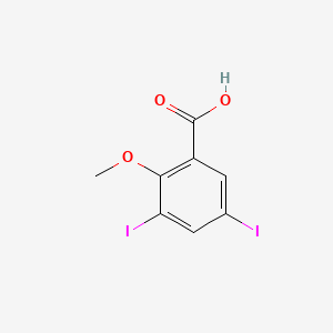 molecular formula C8H6I2O3 B14165722 3,5-diiodo-2-methoxybenzoic acid CAS No. 19094-55-4
