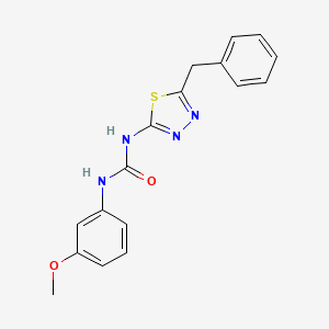 molecular formula C17H16N4O2S B14165744 1-(5-Benzyl-1,3,4-thiadiazol-2-yl)-3-(3-methoxyphenyl)urea CAS No. 496773-76-3