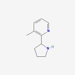 molecular formula C10H14N2 B1416582 3-Methyl-2-(pyrrolidin-2-yl)pyridine CAS No. 23894-37-3