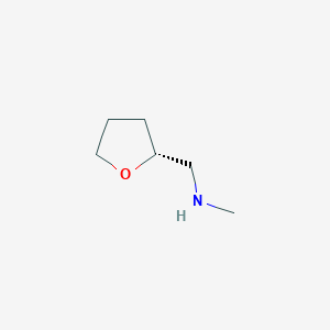 molecular formula C6H13NO B1416585 methyl[(2R)-oxolan-2-ylmethyl]amine CAS No. 1283095-81-7