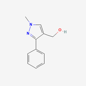 molecular formula C11H12N2O B1416586 (1-甲基-3-苯基-1H-吡唑-4-基)甲醇 CAS No. 499770-87-5