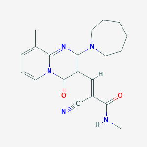molecular formula C20H23N5O2 B14165874 (E)-3-[2-(azepan-1-yl)-9-methyl-4-oxopyrido[1,2-a]pyrimidin-3-yl]-2-cyano-N-methylprop-2-enamide CAS No. 796880-59-6