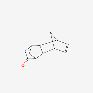 molecular formula C12H14O B14165879 tetracyclo[6.2.1.13,6.02,7]dodec-9-en-4-one CAS No. 92841-69-5