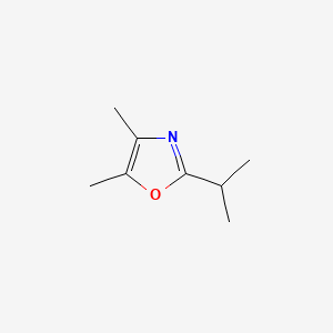 molecular formula C8H13NO B14165887 2-Isopropyl-4,5-dimethyloxazole CAS No. 19519-45-0