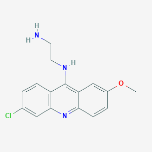 molecular formula C16H16ClN3O B14165899 N'-(6-chloro-2-methoxy-acridin-9-yl)ethane-1,2-diamine CAS No. 14446-60-7