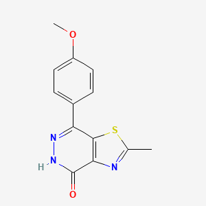 molecular formula C13H11N3O2S B1416594 7-(4-methoxyphenyl)-2-methyl[1,3]thiazolo[4,5-d]pyridazin-4(5H)-one CAS No. 941868-60-6