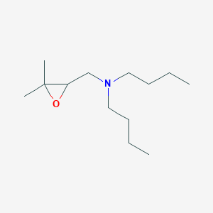 molecular formula C13H27NO B14165941 N-butyl-N-[(3,3-dimethyloxiran-2-yl)methyl]butan-1-amine CAS No. 88091-96-7
