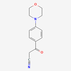 molecular formula C13H14N2O2 B1416595 3-(4-Morpholinophenyl)-3-oxopropanenitrile CAS No. 887591-40-4