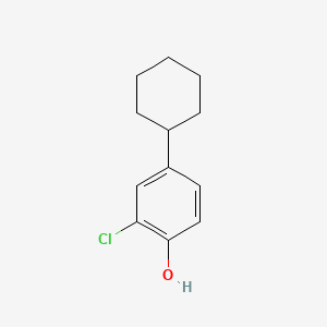 molecular formula C12H15ClO B14165998 2-Chloro-4-cyclohexylphenol CAS No. 3964-61-2