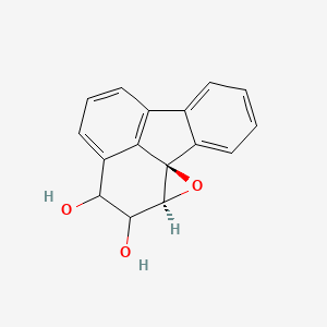 molecular formula C16H12O3 B14165999 syn-2,3-Dihydroxy-1,10b-epoxy-1,2,3-trihydrofluoranthene CAS No. 83349-67-1