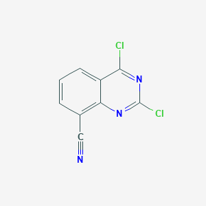 molecular formula C9H3Cl2N3 B1416606 2,4-Dichloroquinazoline-8-carbonitrile CAS No. 1150617-71-2