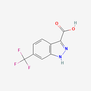 molecular formula C9H5F3N2O2 B1416608 6-(Trifluoromethyl)-1H-indazole-3-carboxylic acid CAS No. 887576-98-9