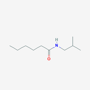 molecular formula C10H21NO B14166102 Hexanamide, N-isobutyl CAS No. 64075-37-2