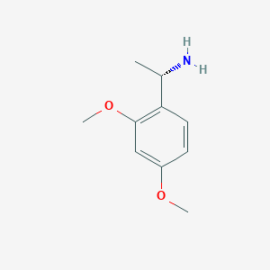 molecular formula C10H15NO2 B1416611 (1S)-1-(2,4-二甲氧基苯基)乙胺 CAS No. 1212264-50-0