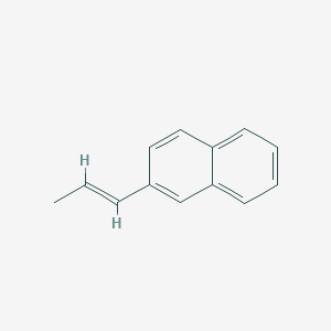 molecular formula C13H12 B14166149 2-[(E)-prop-1-enyl]naphthalene CAS No. 51051-94-6