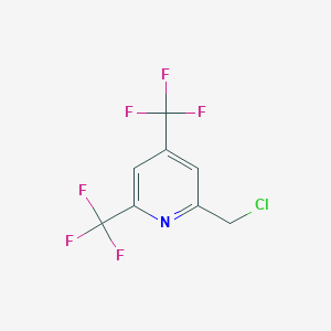 molecular formula C8H4ClF6N B14166166 2-(Chloromethyl)-4,6-bis(trifluoromethyl)pyridine CAS No. 1196152-91-6