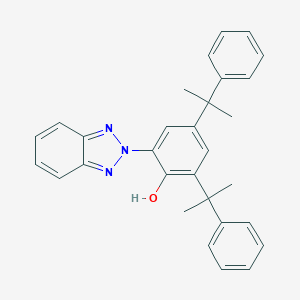 molecular formula C30H29N3O B141662 2-(2H-Benzotriazol-2-yl)-4,6-bis(1-methyl-1-phenylethyl)phenol CAS No. 70321-86-7