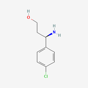 molecular formula C9H12ClNO B1416620 (r)-3-Amino-3-(4-chlorophenyl)propan-1-ol CAS No. 1213362-28-7