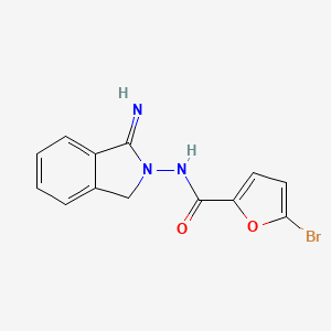 molecular formula C13H10BrN3O2 B14166223 5-bromo-N-(1-imino-1,3-dihydro-2H-isoindol-2-yl)furan-2-carboxamide CAS No. 919724-44-0