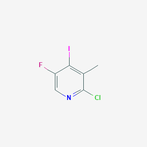 molecular formula C6H4ClFIN B1416623 2-Chloro-5-fluoro-4-iodo-3-methylpyridine CAS No. 884494-50-2