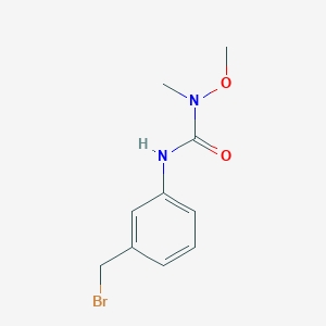 molecular formula C10H13BrN2O2 B14166243 3-(3-(Bromomethyl)phenyl)-1-methoxy-1-methylurea 
