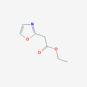 molecular formula C7H9NO3 B14166247 Ethyl 2-(1,3-oxazol-2-YL)acetate 