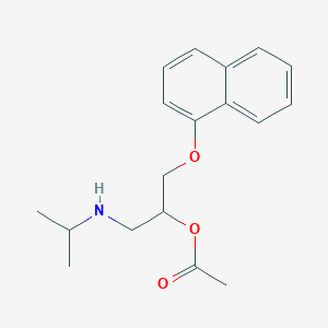 molecular formula C18H23NO3 B14166249 Propranolol acetate CAS No. 129459-75-2